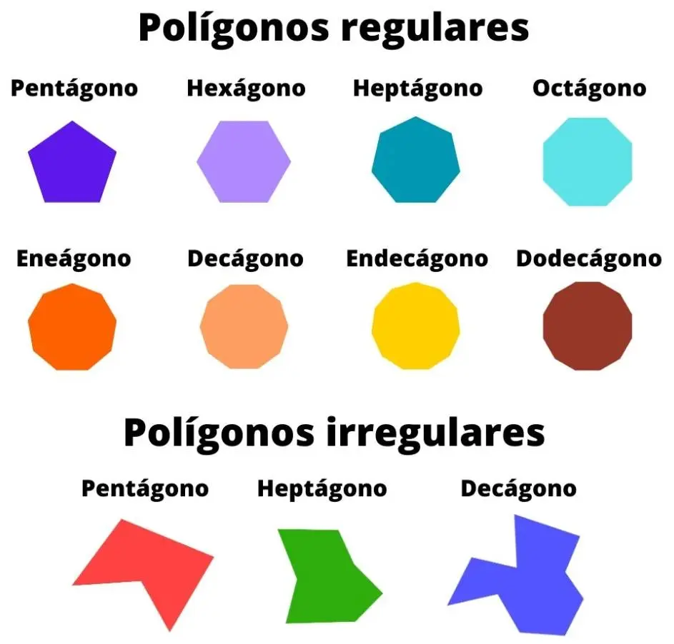 Polígonos Regulares e Irregulares